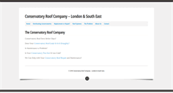 Desktop Screenshot of conservatoryroofslondon.co.uk