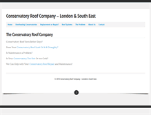 Tablet Screenshot of conservatoryroofslondon.co.uk